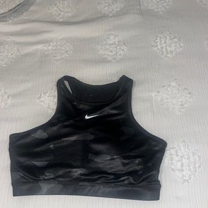 Metallic Camo Nike High Neck Sports Bra